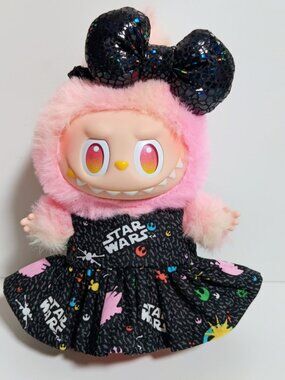 Custom Star Wars Dress and Metallic Bow to fit Labubu